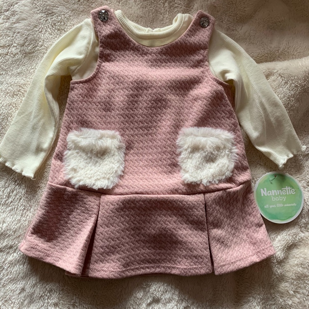 Baby Girls 2 piece dress size 3/6 months